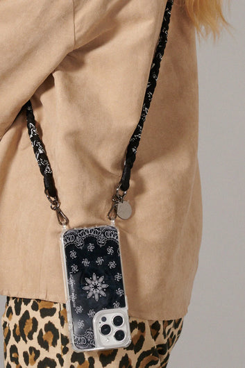 La Coque Francaise Della Bandana Cord in Black