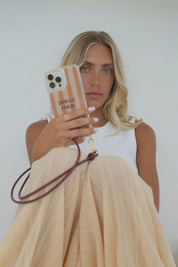 La Coque Francaise Nolan Cord in Burgundy