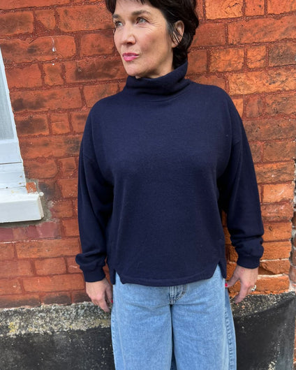 Crossley Wiop Turtleneck - Deep Blue