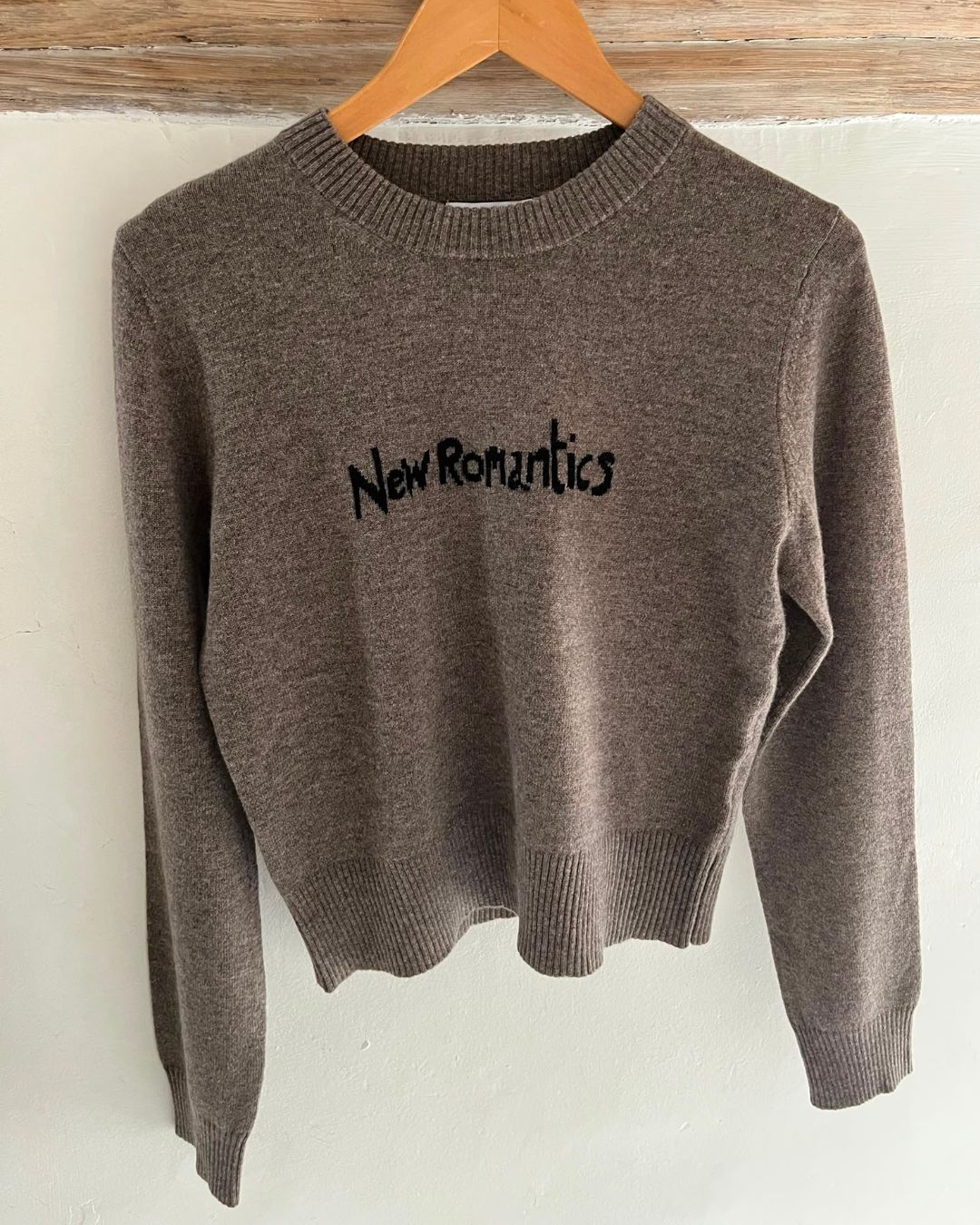 Bella Freud New Romantics Jumper - Dark Oatmeal, Black