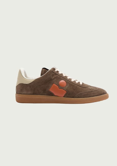 Isabel Marant Bryce Sneakers in Khaki, Orange