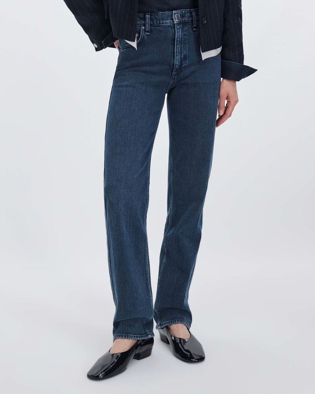 Rag & Bone Harlow Mid Full Slim Straight - Catskill