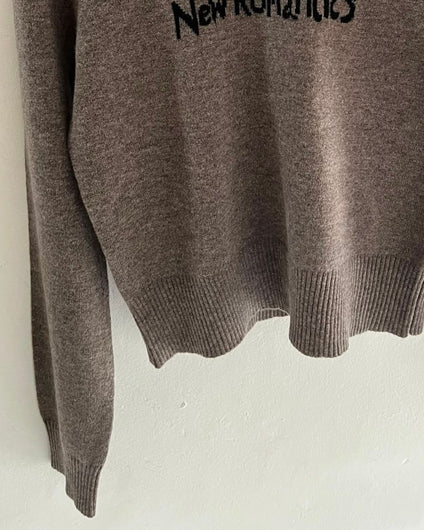 Bella Freud New Romantics Jumper - Dark Oatmeal, Black