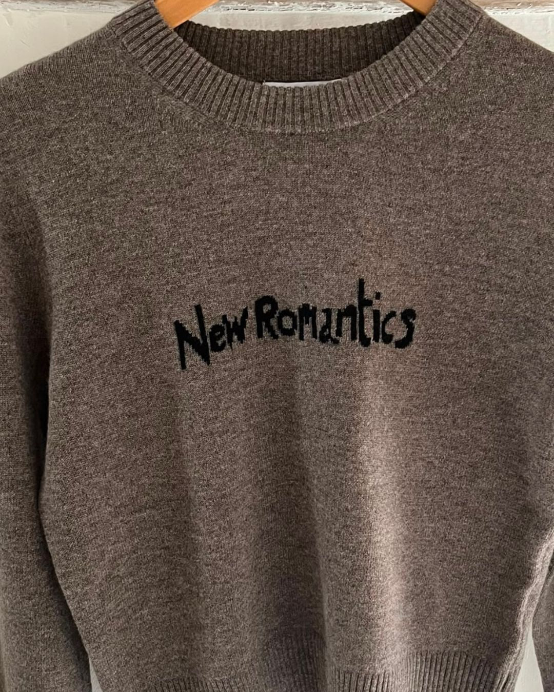 Bella Freud New Romantics Jumper - Dark Oatmeal, Black