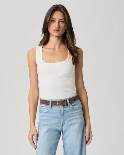 PAIGE Amanita Tank in White