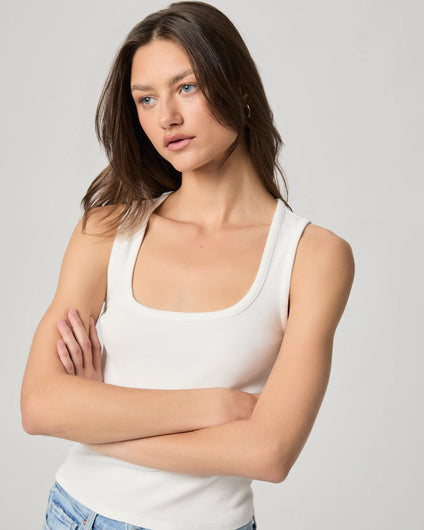 PAIGE Amanita Tank in White
