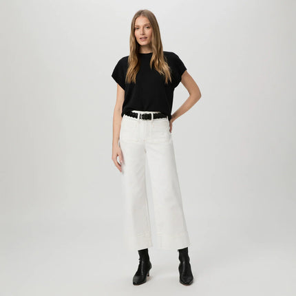 PAIGE Anessa Welt Patch Pockets in Toasted Ecru