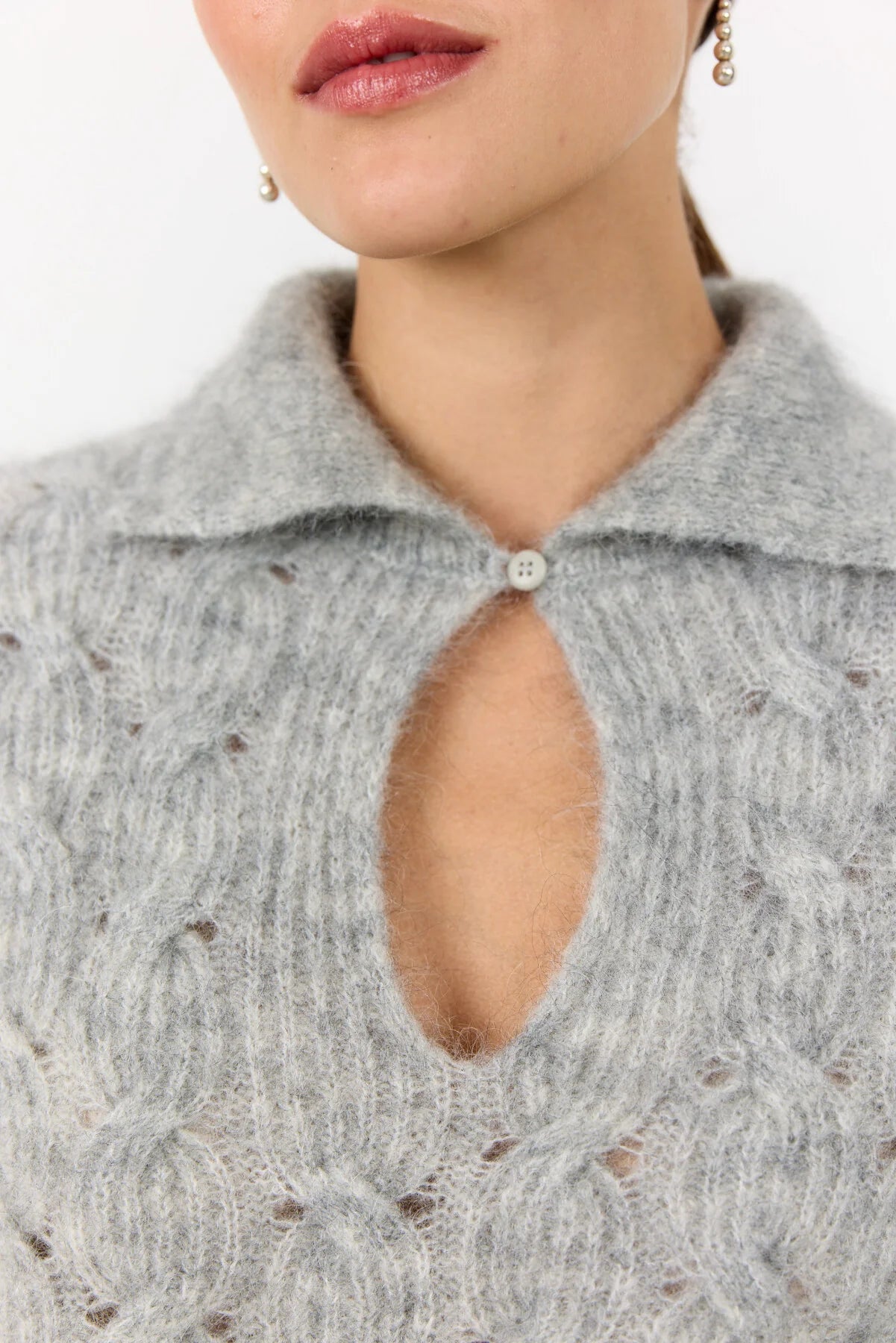 Levete Room Niva Cable Knit in Grey