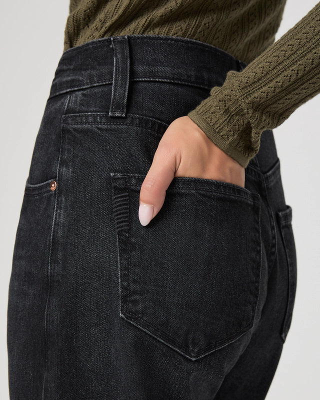 Paige Arellia Ankle Undone Hem in Black Void