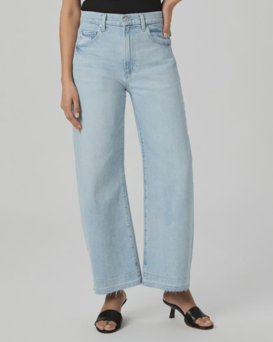 Paige Jeans Arellia Ankle Wide Undone Hem in Fernanda