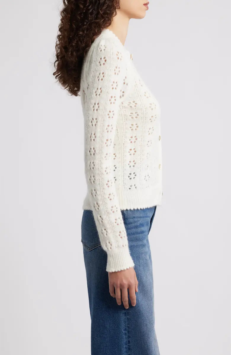 DÔEN Emery Cardigan in Swan