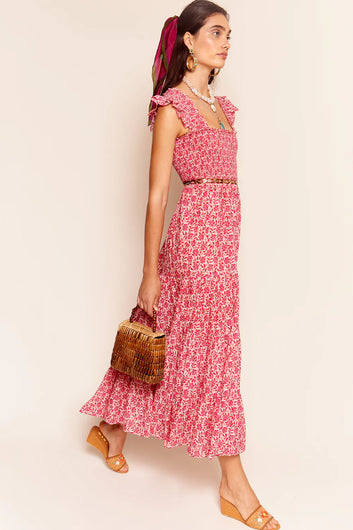 RIXO Kendall Dress in Carnation Raspberry