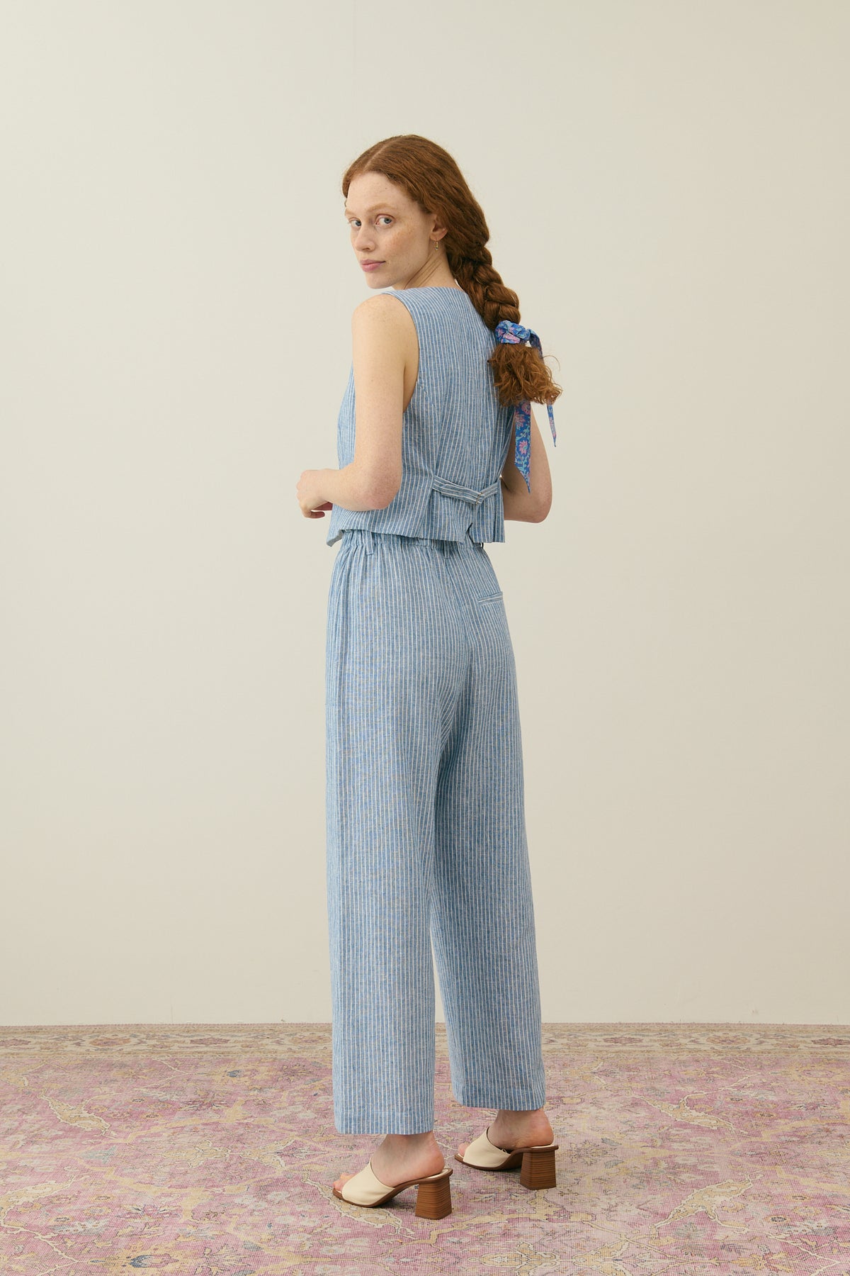 Louise Misha Abuela Trousers in Blue Onda Stripes