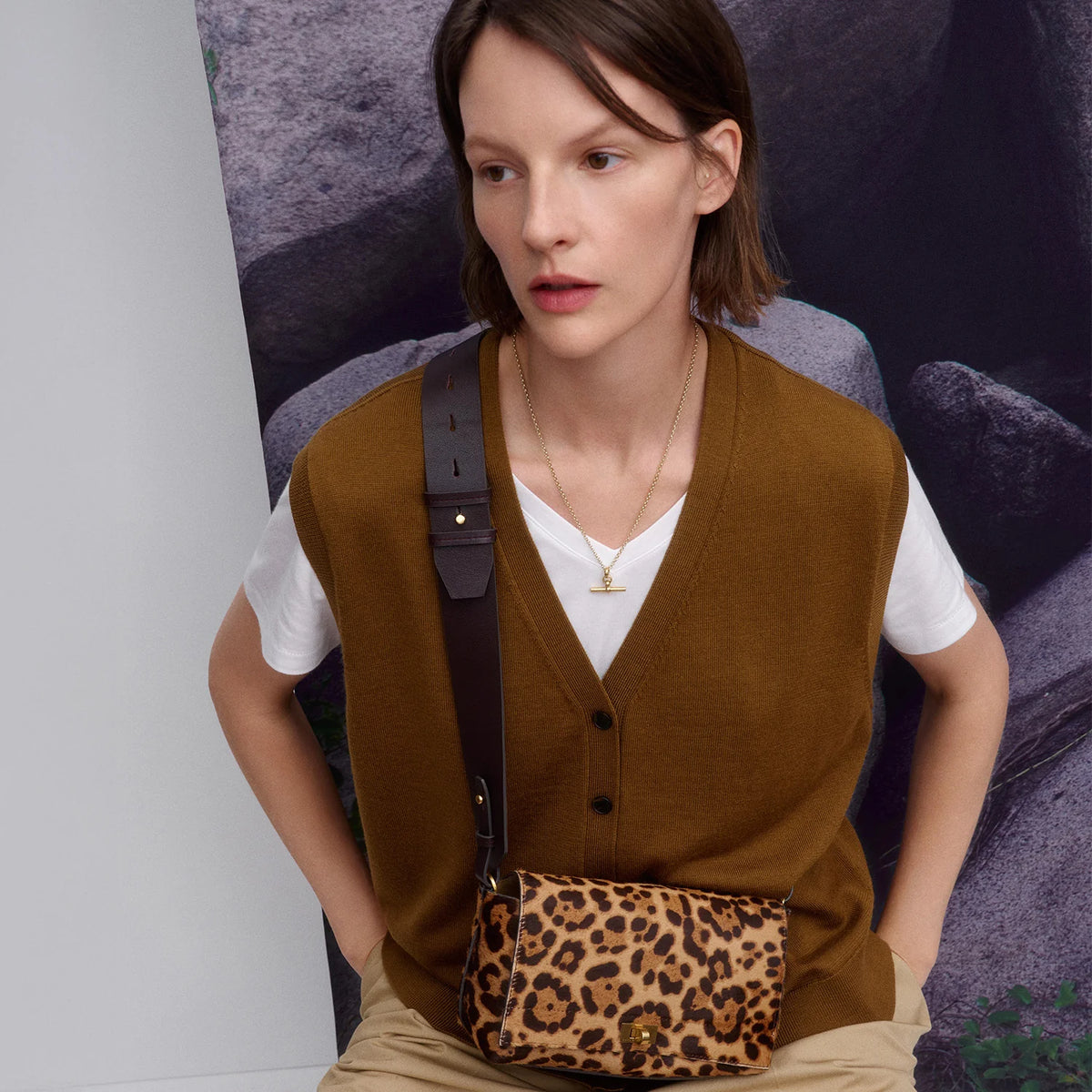 Anya Hindmarch Mortimer Crossbody in Leopard