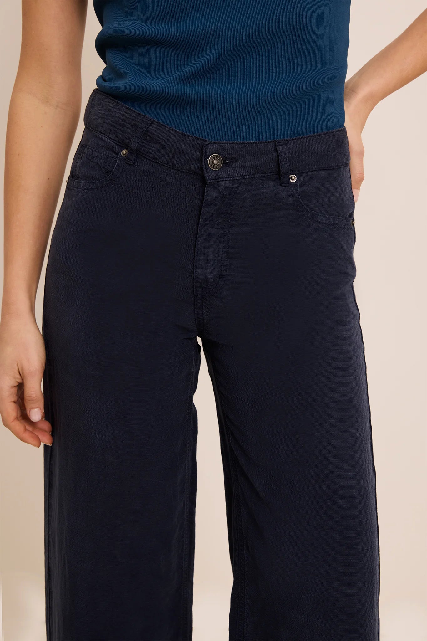 Five Jeans Joan Trousers in Navy