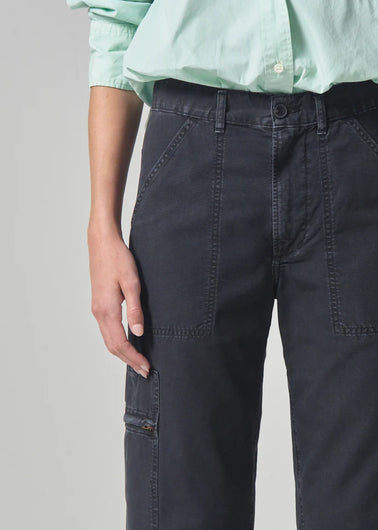 Citizens of Humanity Marcelle Cargo in Washed Black
