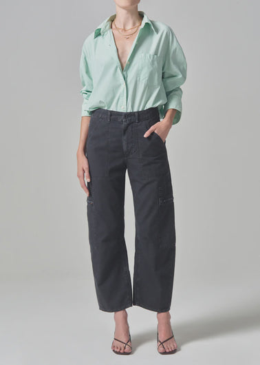 Citizens of Humanity Marcelle Cargo in Washed Black