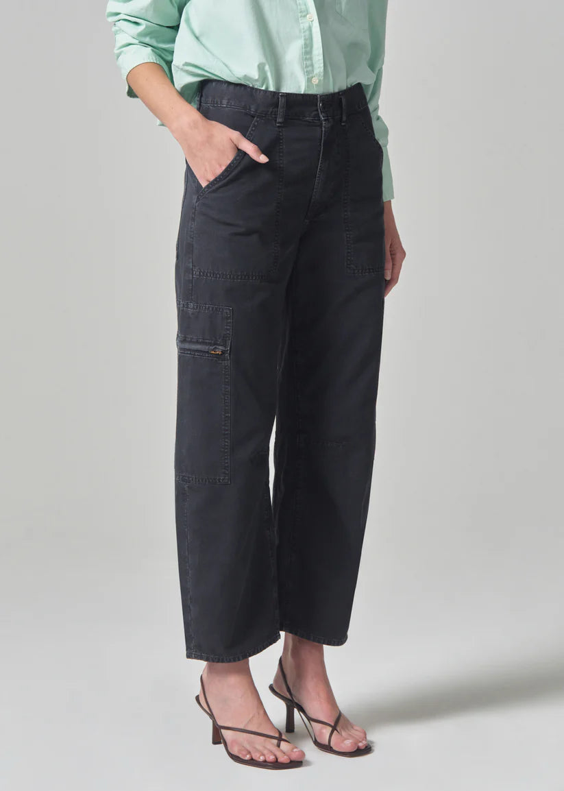 Citizens of Humanity Marcelle Cargo in Washed Black