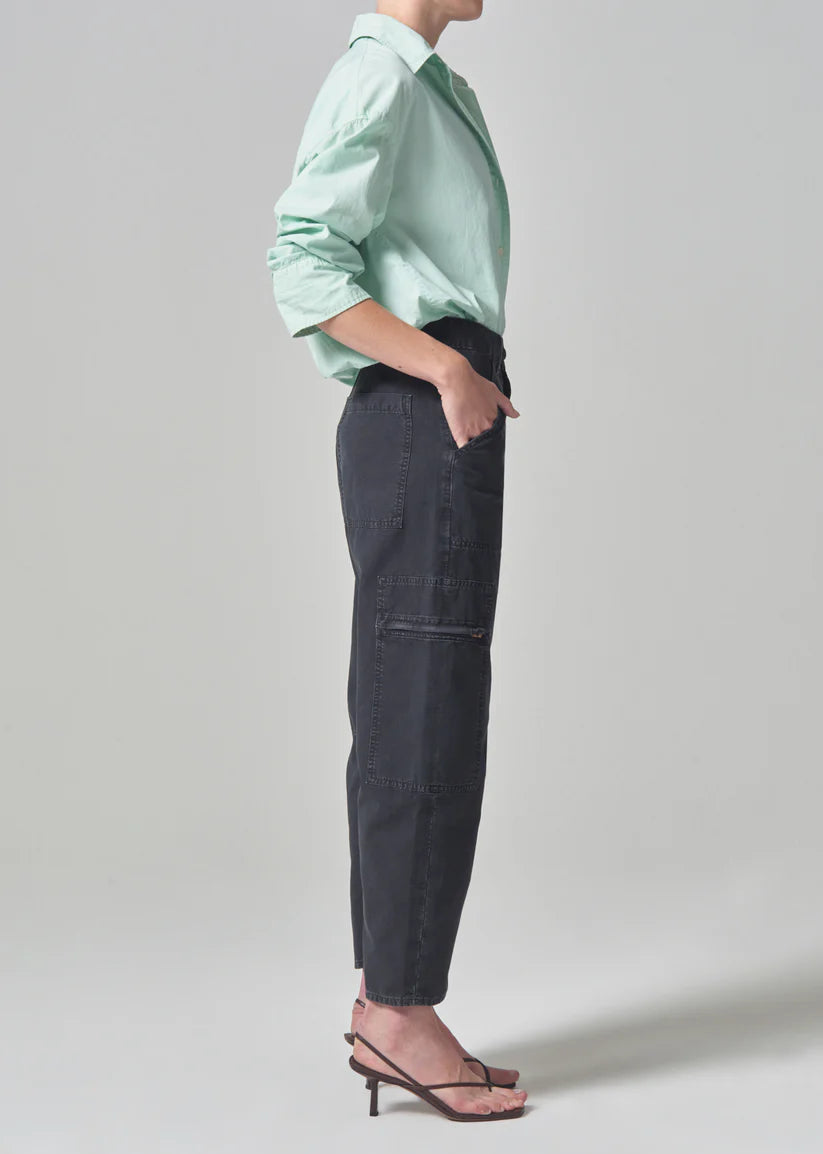 Citizens of Humanity Marcelle Cargo in Washed Black