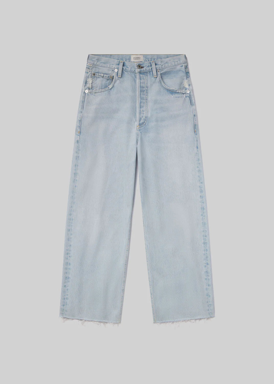 COH Ayla Raw Hem Crop in Sailor