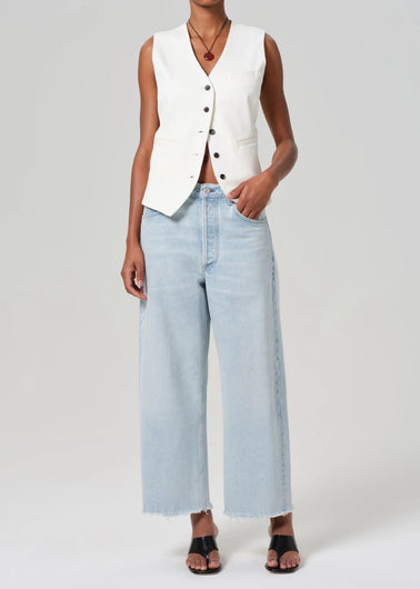 COH Ayla Raw Hem Crop in Sailor