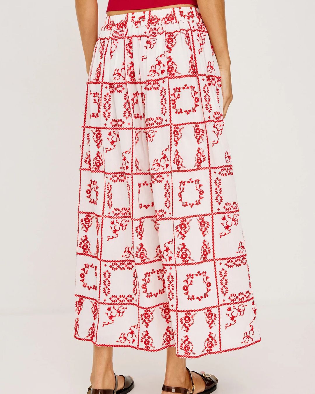 Rails Dax Skirt - Ivory Red Handkerchief