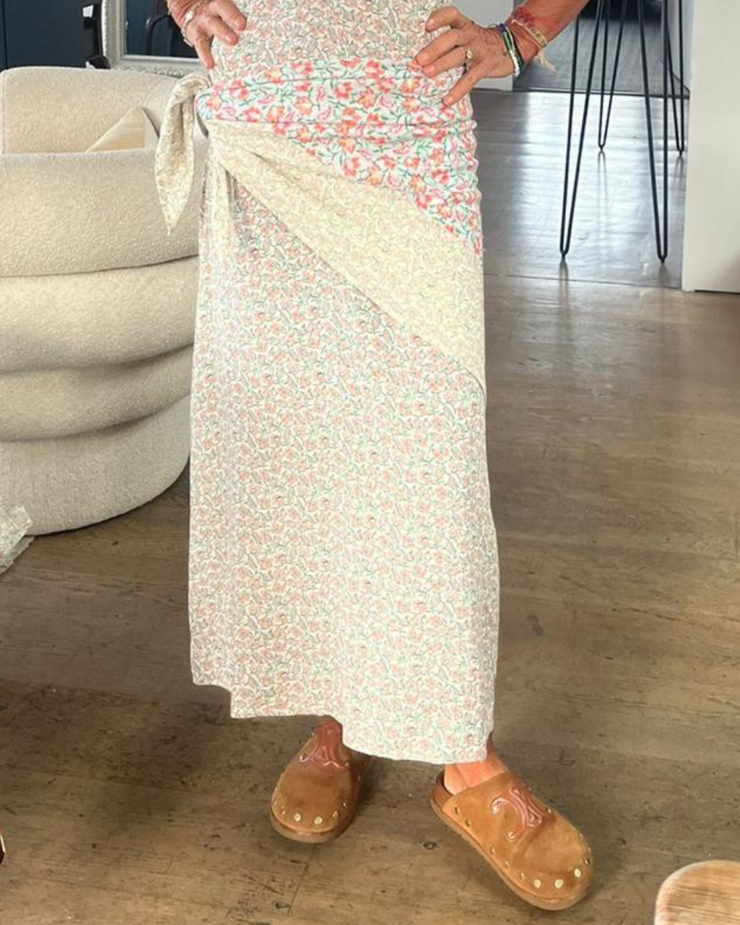 Primrose Park Scarf in Block Print