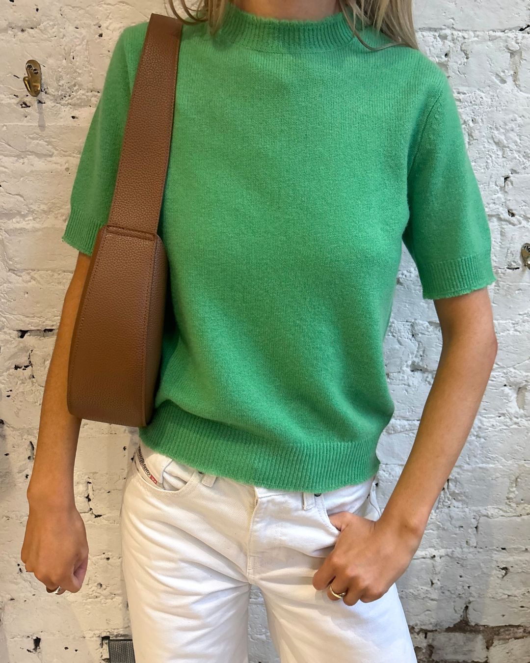 Jumper 1234 Distressed T-Shirt in Fresh Green