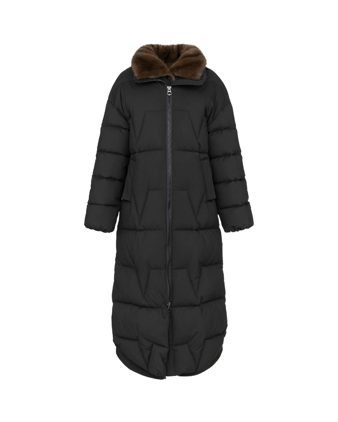 Vegancode 20494 Faux Fur Coat - Black