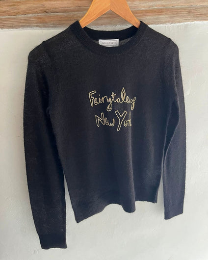Bella Freud Fairytale of New York Jumper - Black, Gold