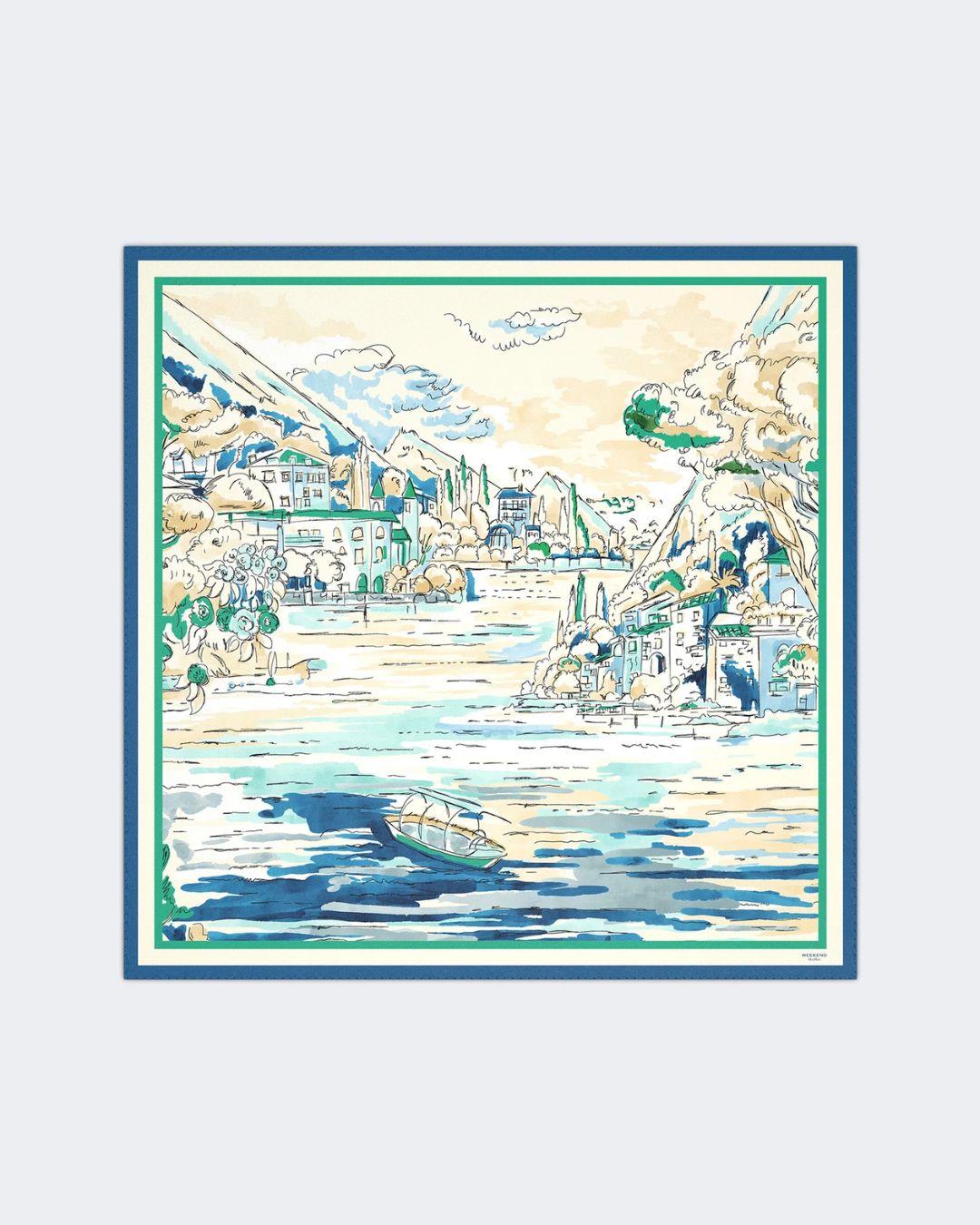 Weekend Max Mara Aonesto Silk Printed Scarf