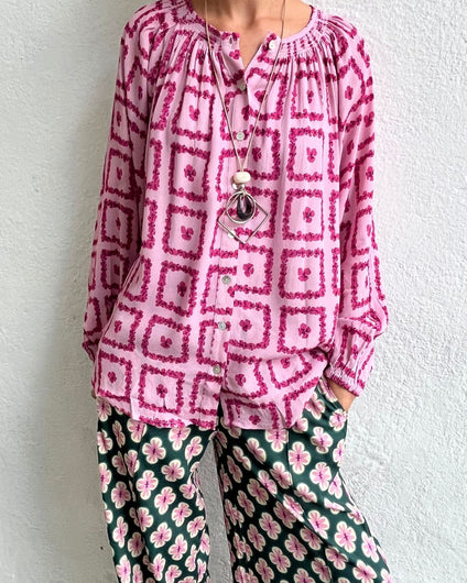 Primrose Park Jess Blouse - Pansy Pane