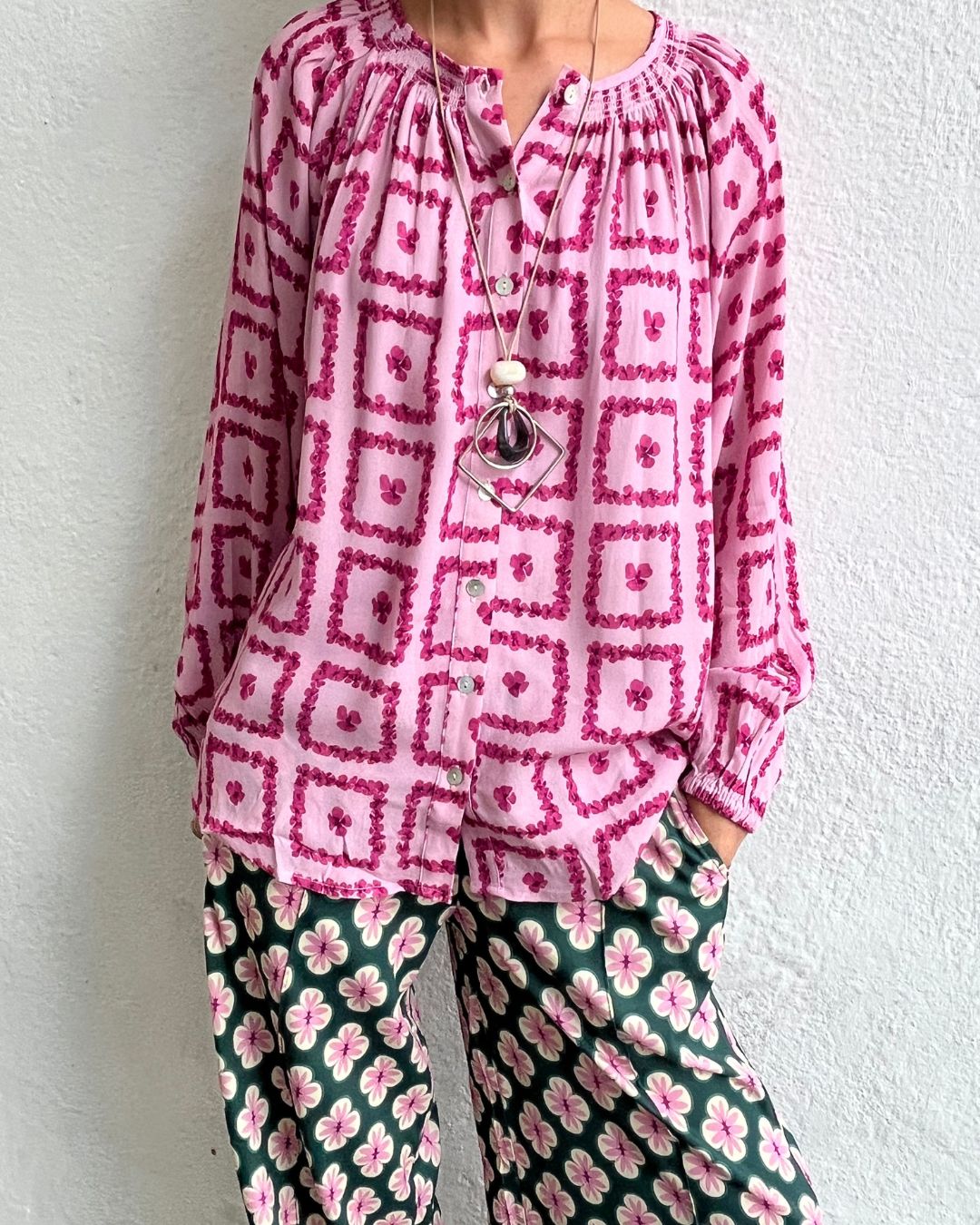 Primrose Park Jess Blouse - Pansy Pane