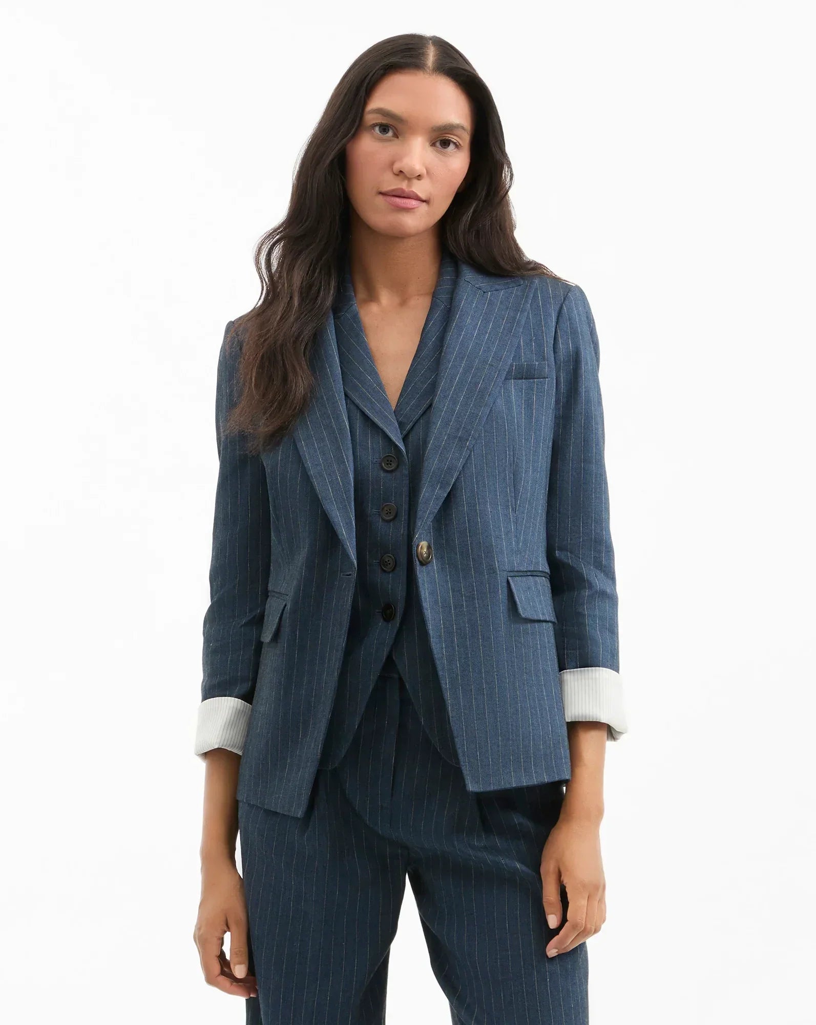 Veronica Beard Obie Dickey Jacket in Navy