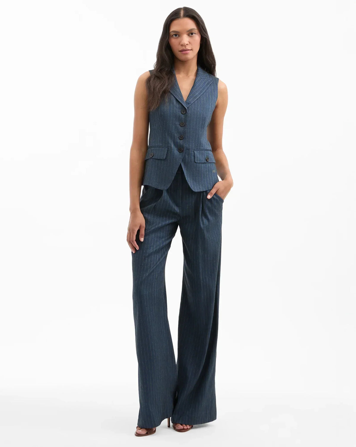 Veronica Beard Rimini Pant in Navy