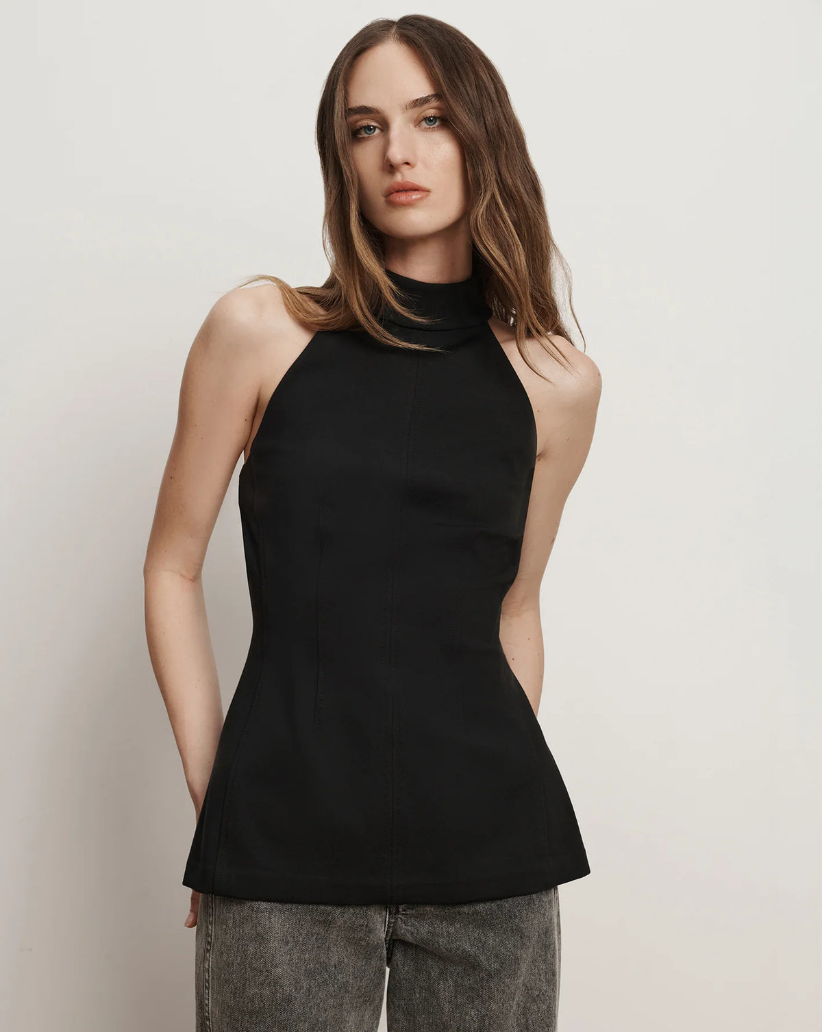 Veronica Beard Johanne Top in Black