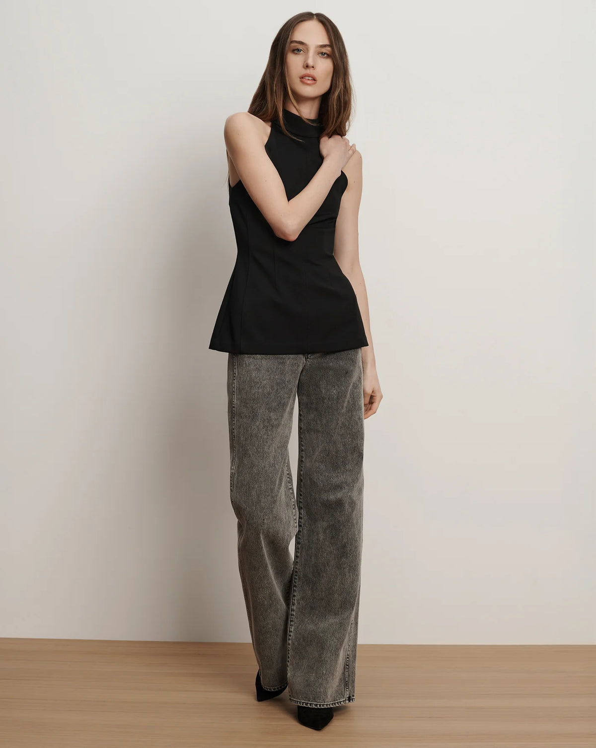 Veronica Beard Johanne Top in Black