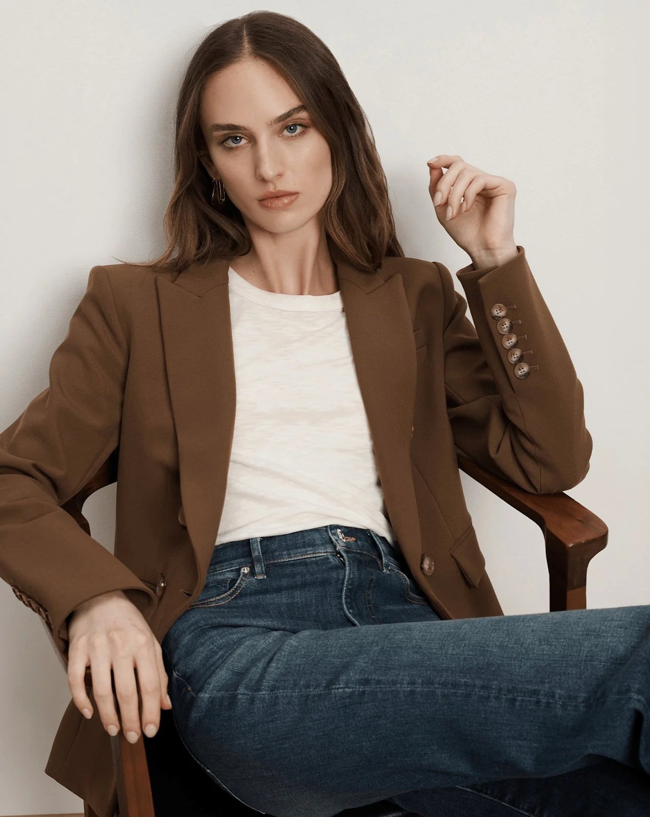 Veronica Beard Miller Dickey Jacket in Walnut