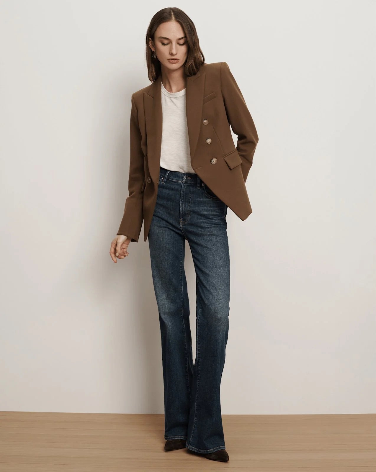 Veronica Beard Miller Dickey Jacket in Walnut