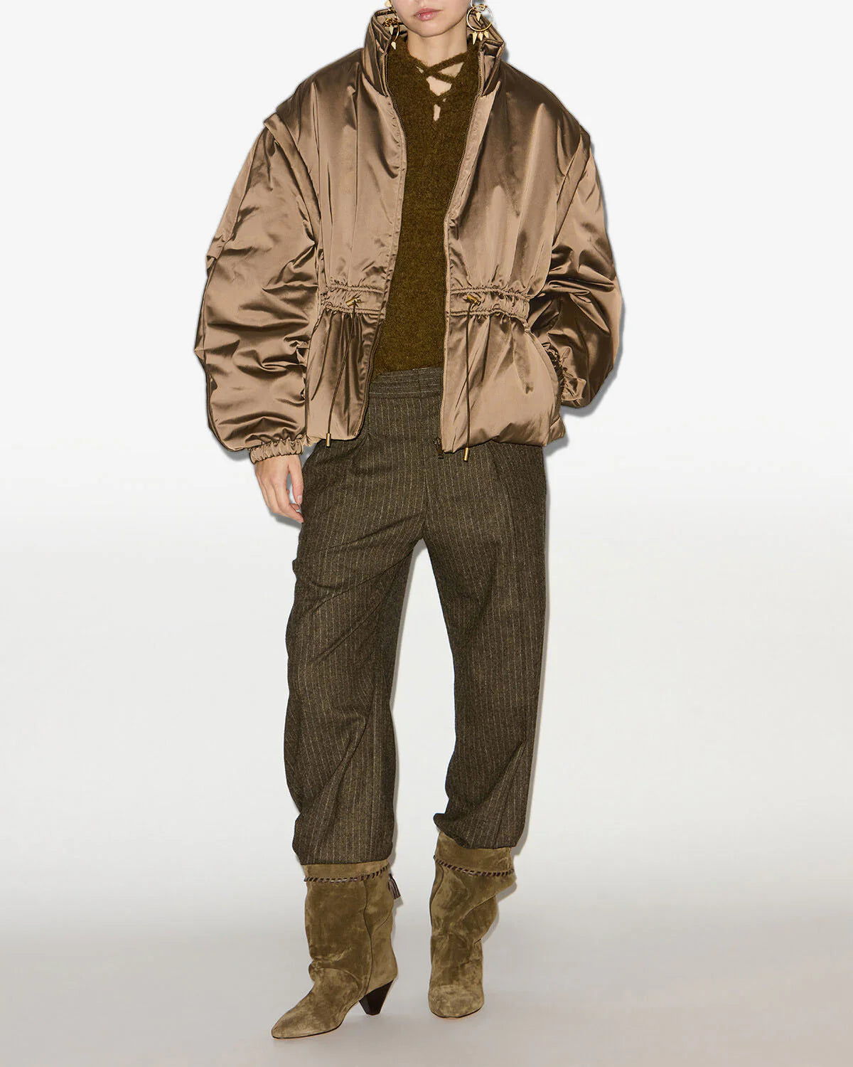 Marant Etoile Dastyni Coat in Khaki