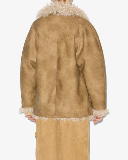 Marant Etoile Clea Coat in Taupe