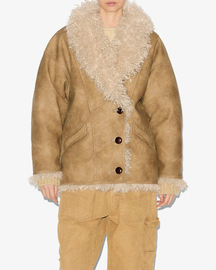 Marant Etoile Clea Coat in Taupe
