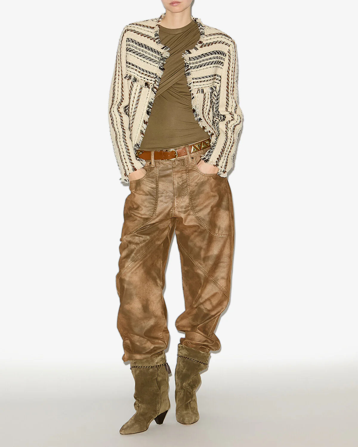 Marant Etoile Izaria Jacket in Ecru