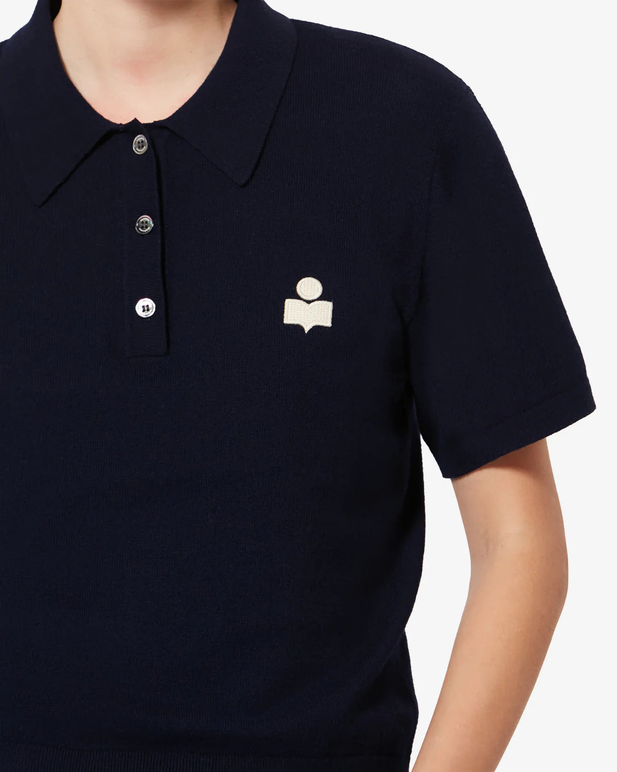 Marant Etoile Althea Logo Polo in Midnight