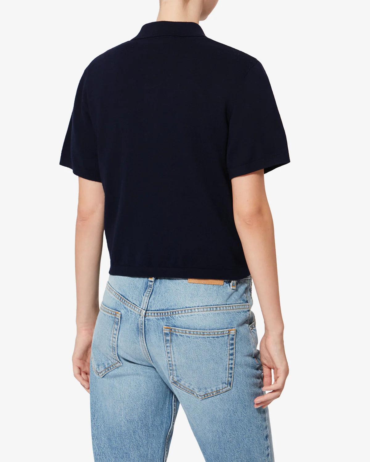Marant Etoile Althea Logo Polo in Midnight