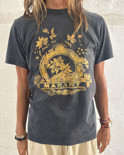 Marant Etoile Zewel Tee - Faded Black