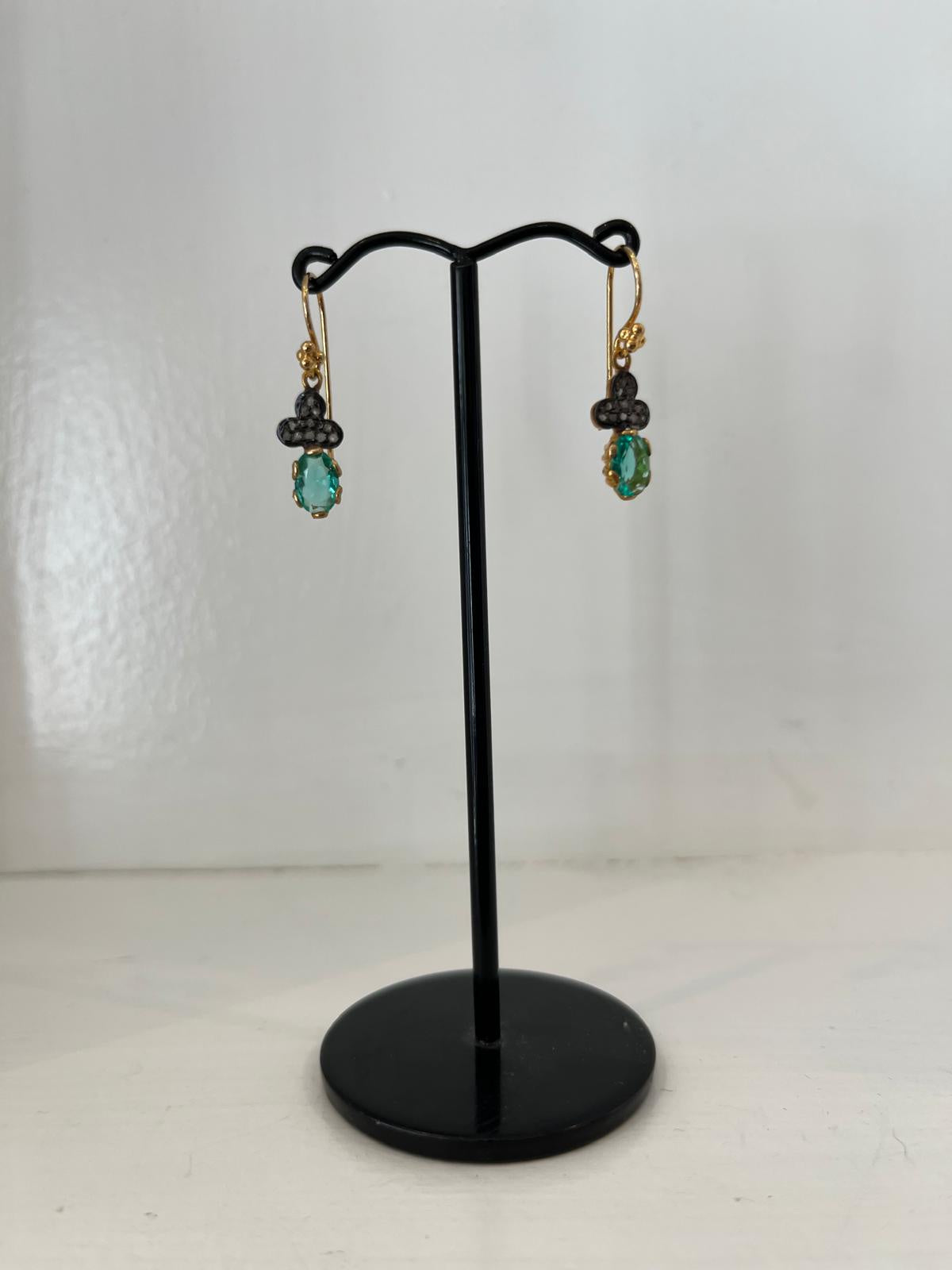 Maison Boehm Green Lagoon Earrings