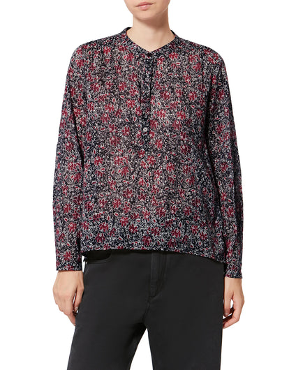 Marant Etoile Maria Floral Cotton in Crushed Berry