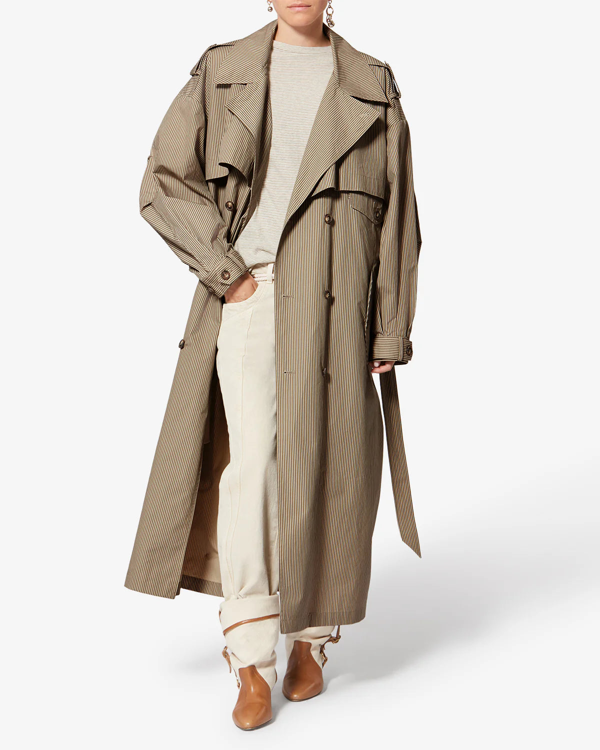 Marant Etoile Chilma Mac in Beige, Khaki