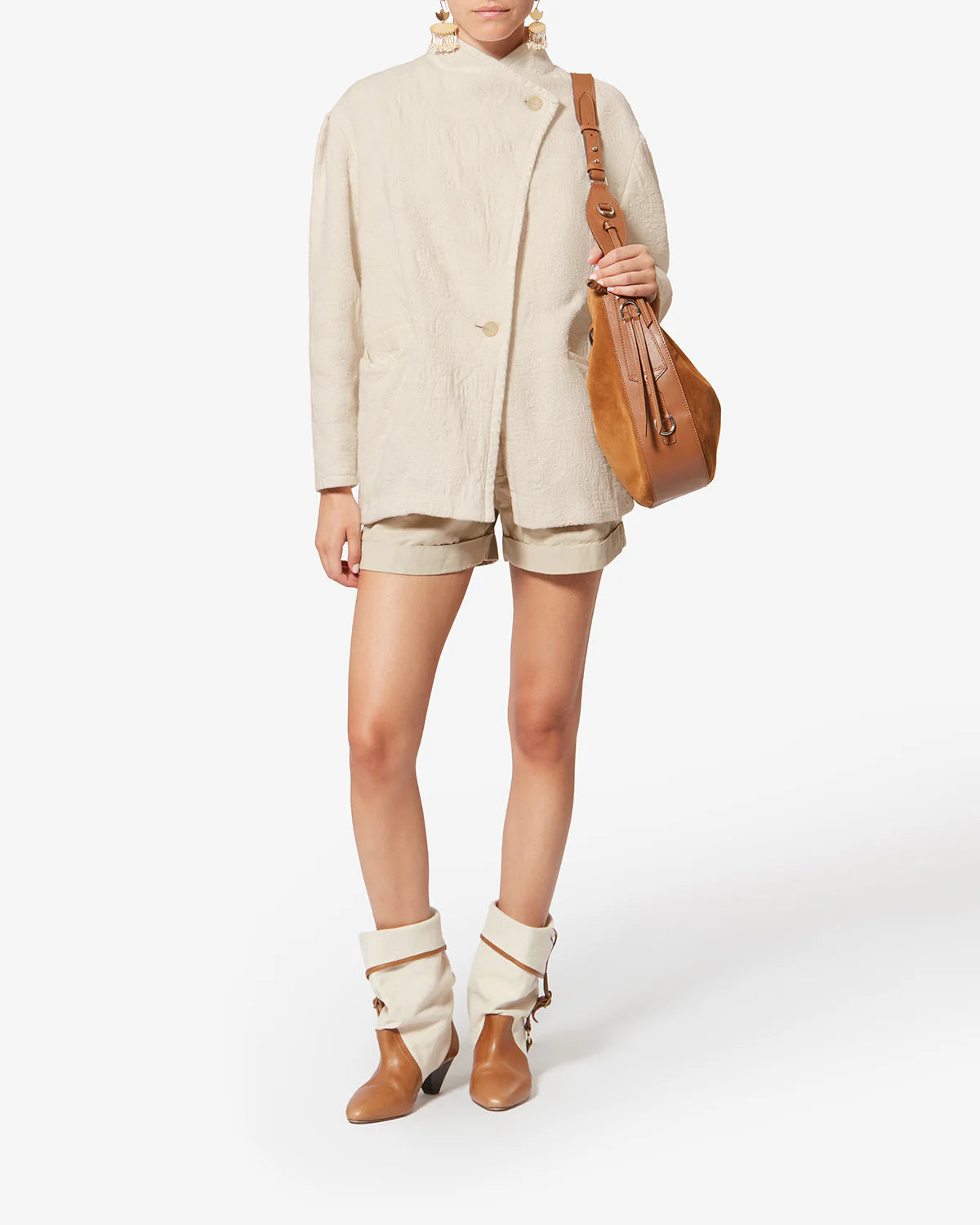 Marant Etoile Uadie Jacket in Ecru
